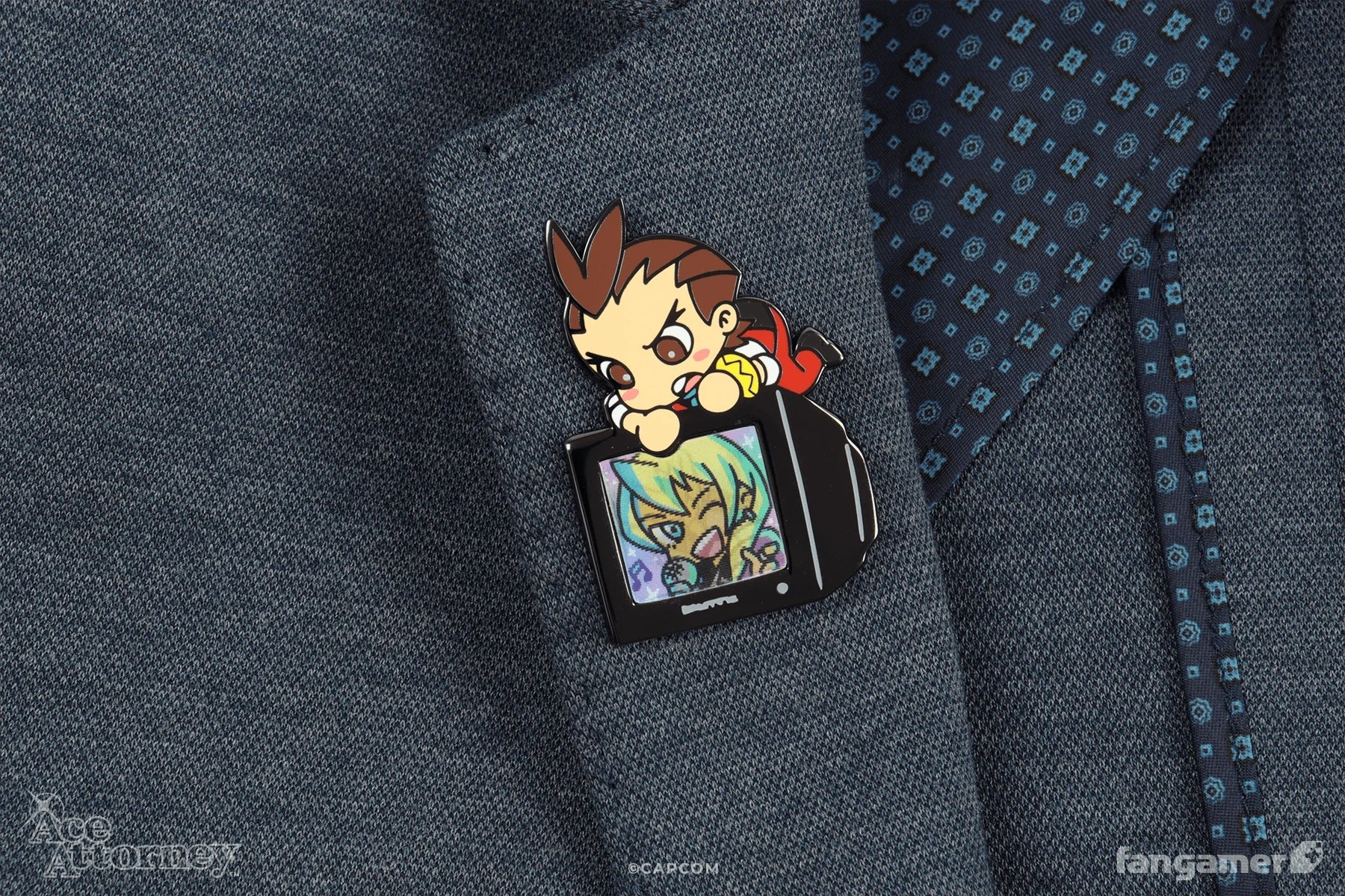 Ace Attorney: Let's Rock! Lenticular Pin (Fangamer) - PopCultGang