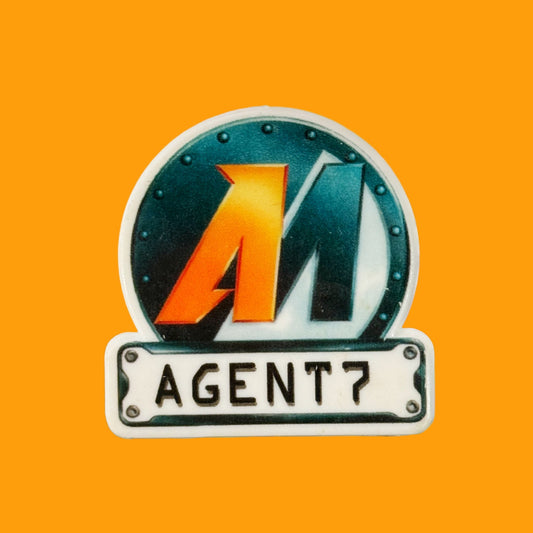 Action Man “Agent?” Pin Badge (90s) - PopCultGang
