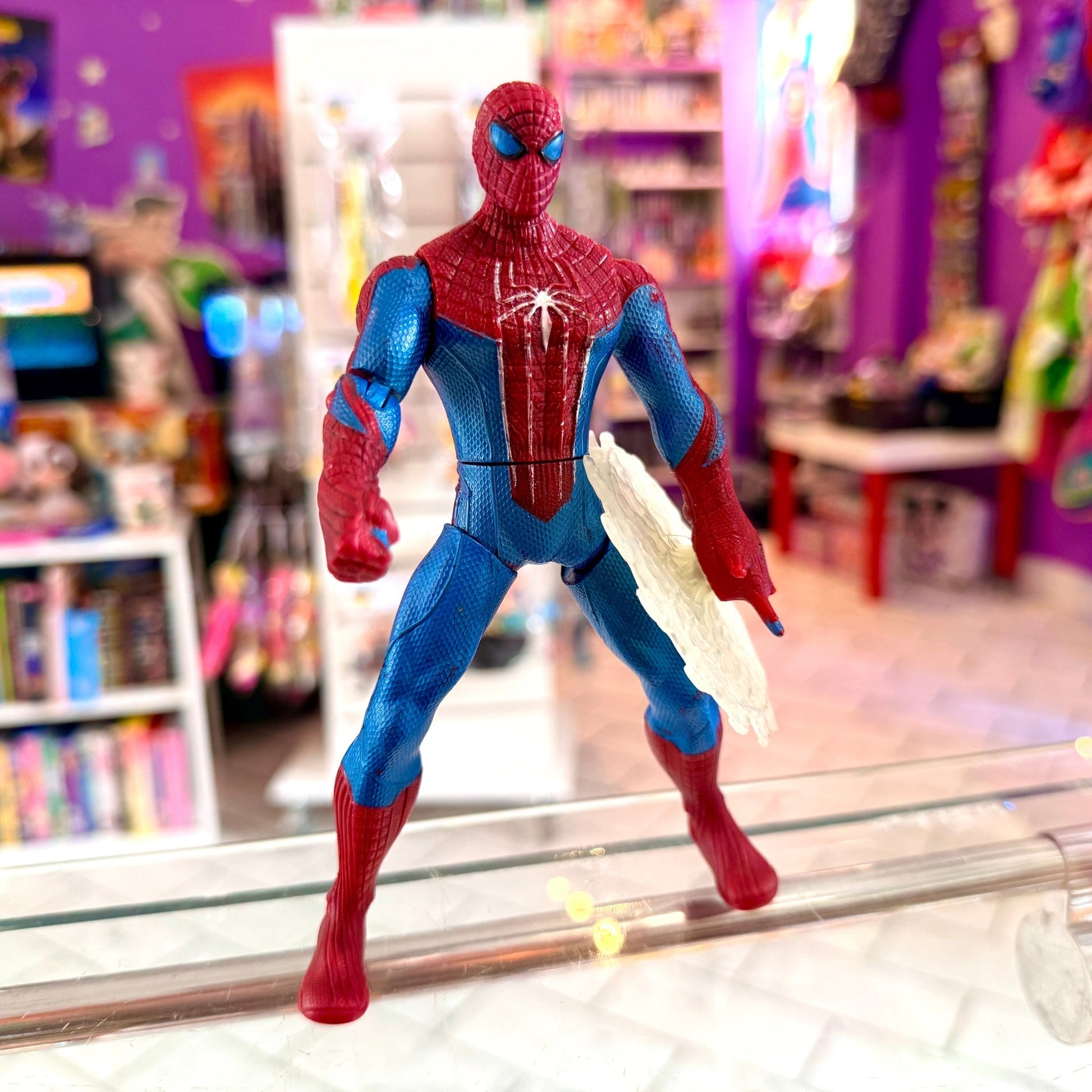 Amazing Spider-Man: Web Battlers Spinning Web Blade Action Figure (2012) - PopCultGang