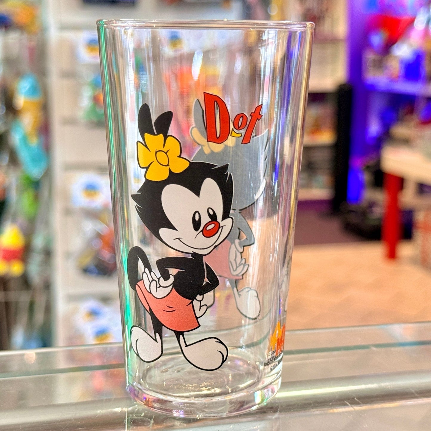 Animanics: Dot Collector’s Drinking Glass (Max Burger, 1999) - PopCultGang