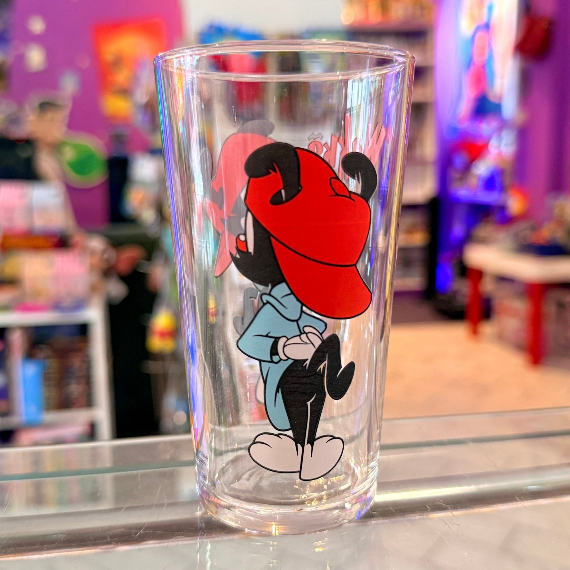 Animanics: Wakko Collector’s Drinking Glass (Max Burger, 1999) - PopCultGang