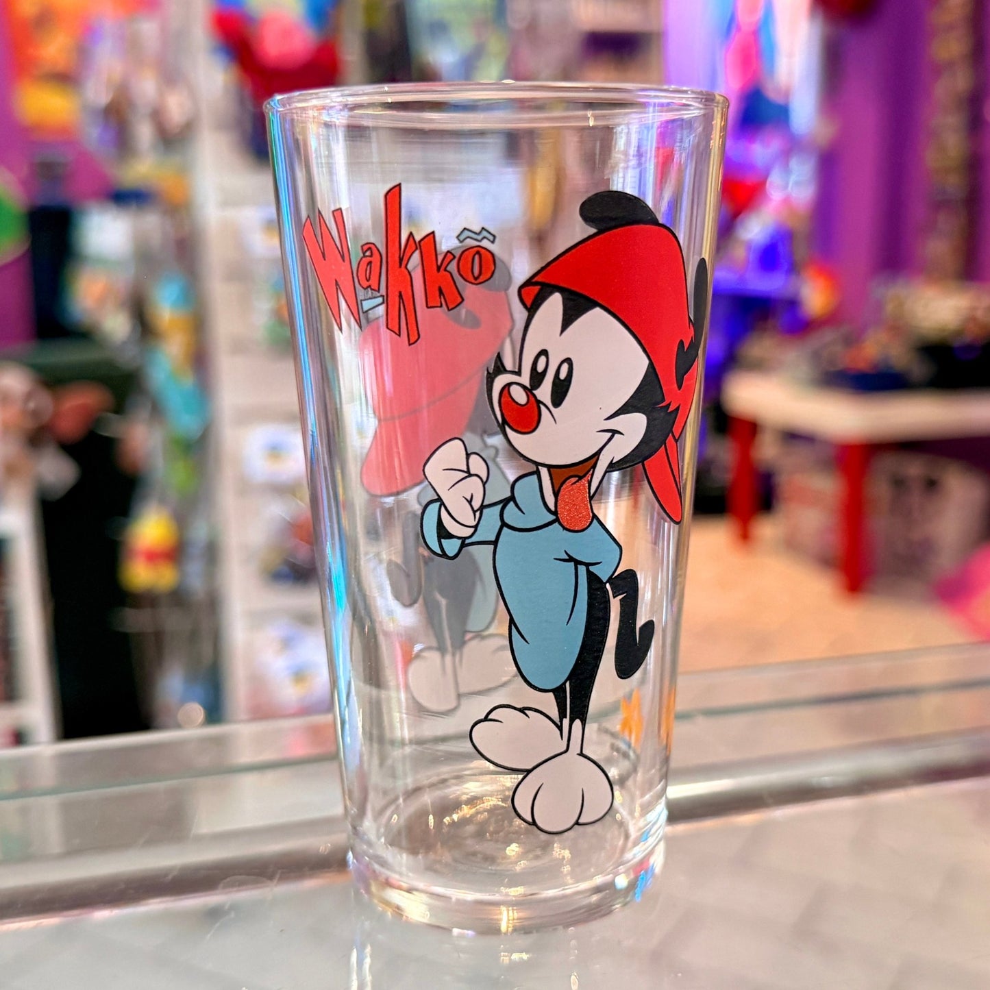Animanics: Wakko Collector’s Drinking Glass (Max Burger, 1999) - PopCultGang