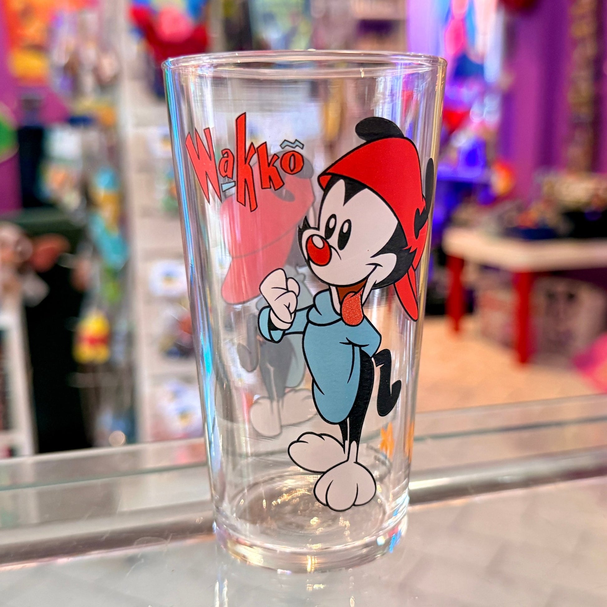 Animanics: Wakko Collector’s Drinking Glass (Max Burger, 1999) - PopCultGang