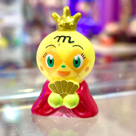 Anpanman: Melonpanna with Crown and Red Cape Finger Puppet - Soft Vinyl Figure (90s) - PopCultGang