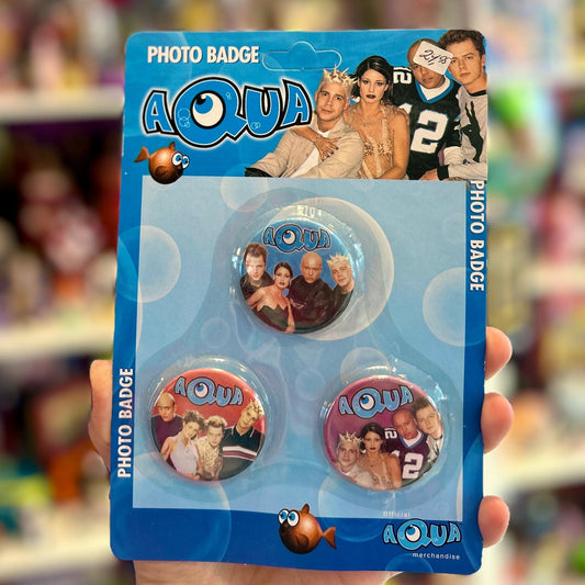 Aqua Photo Badges - PopCultGang