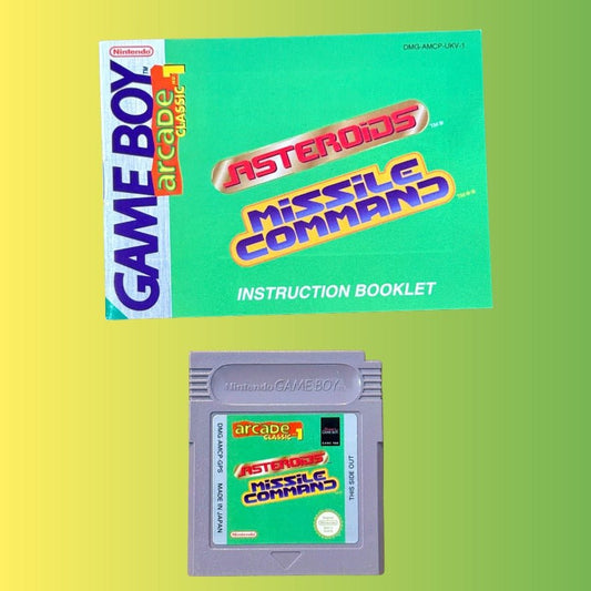 Arcade Classic 1: Asteroids & Missile Command (Gameboy) - PopCultGang
