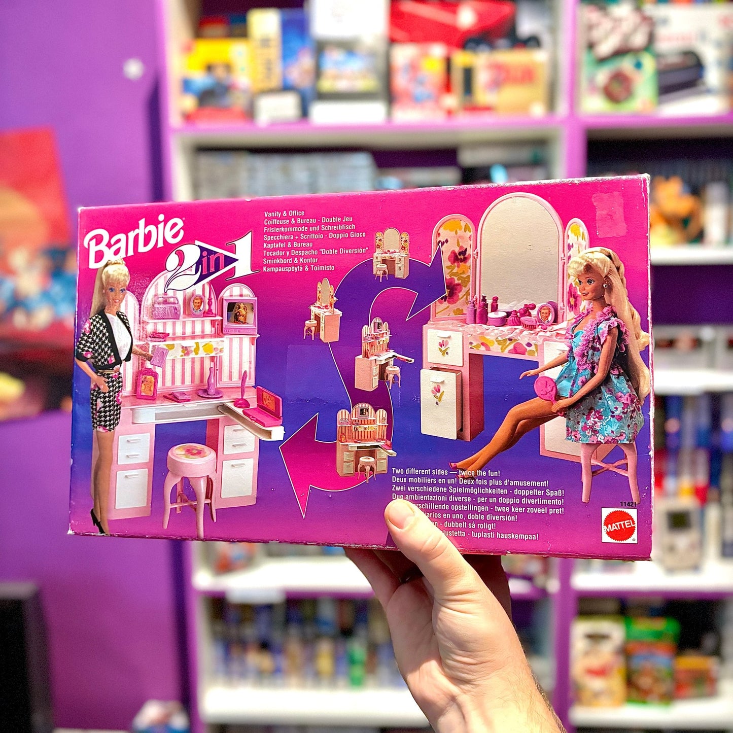 Barbie 2 in 1: Vanity & Office (1993) - PopCultGang