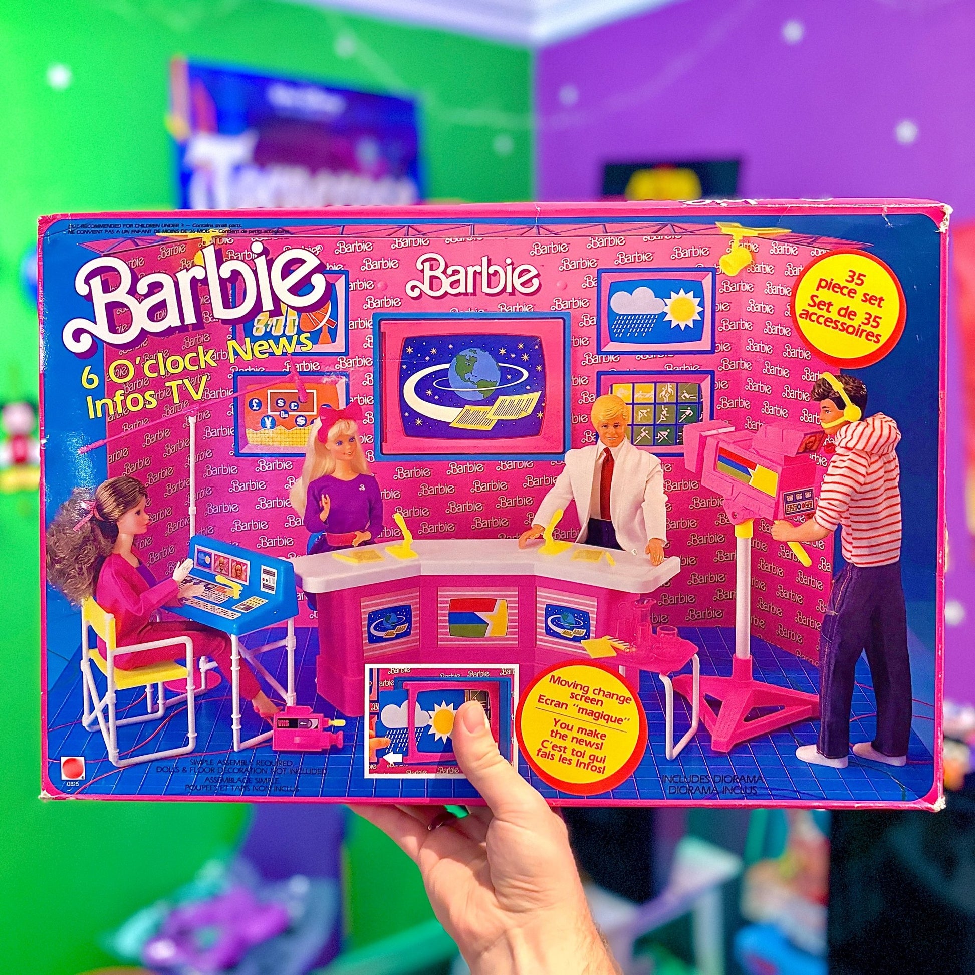 Barbie: 6 O'Clock News Playset (Mattel, 1987) - PopCultGang