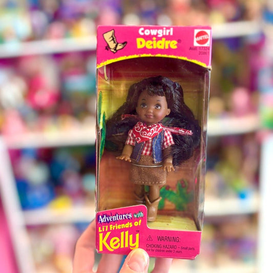 Barbie: Adventures With Lil' Friends of Kelly - Cowgirl Deidre Doll (NIB, Mattel, 1998) - PopCultGang