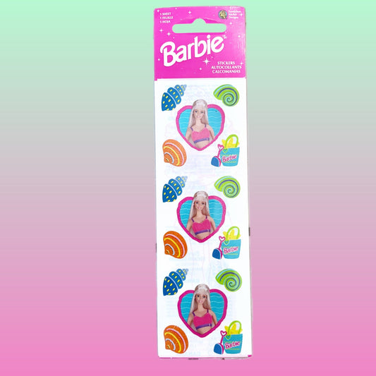 Barbie Beachy Shell Themed Stickers (Sandy Lion, 2000s) - PopCultGang
