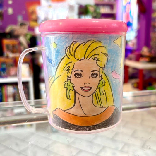 Barbie Coloring Mug (Mattel, 1995) - PopCultGang