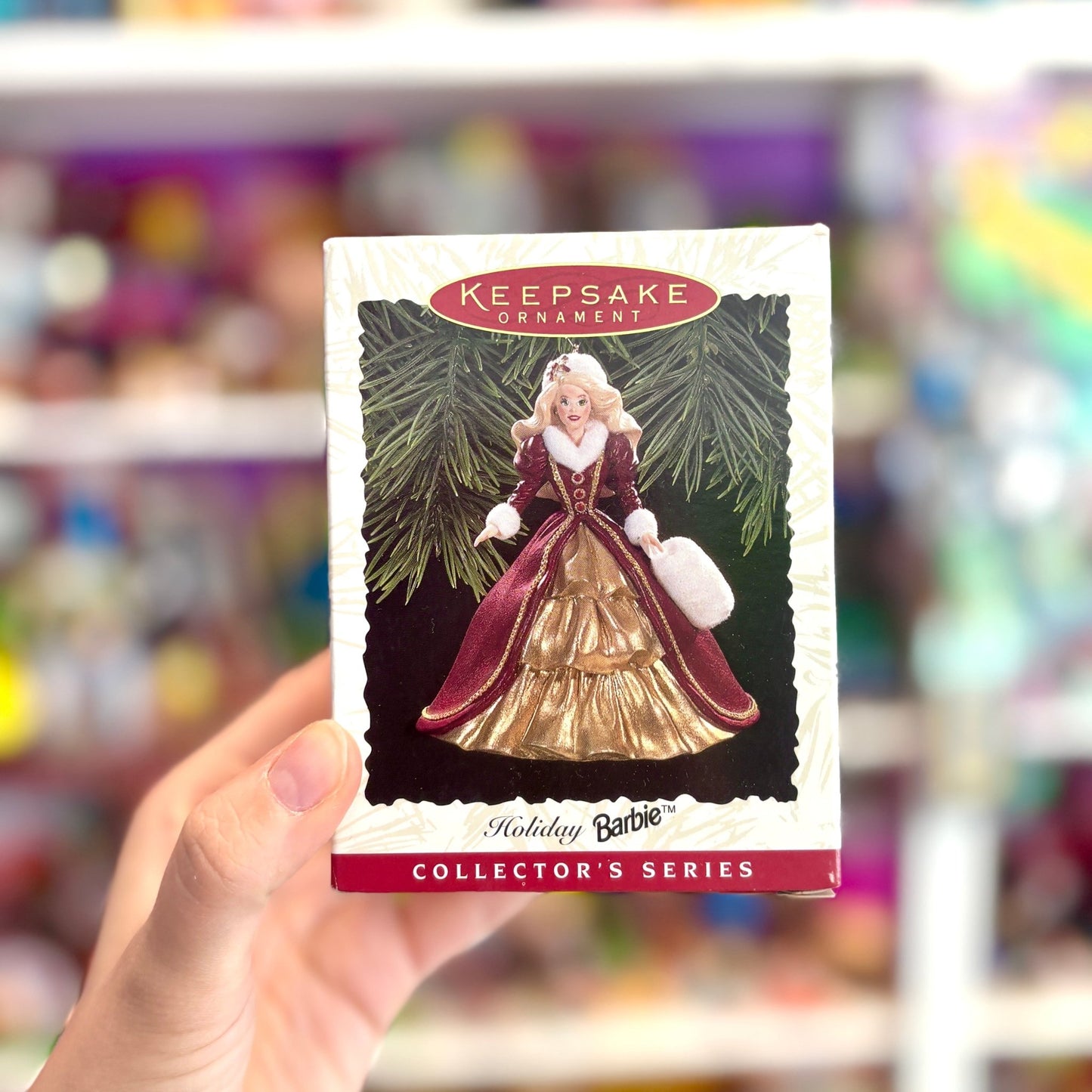 Barbie Hallmark Ornament: Holiday Day Barbie (1996) - PopCultGang