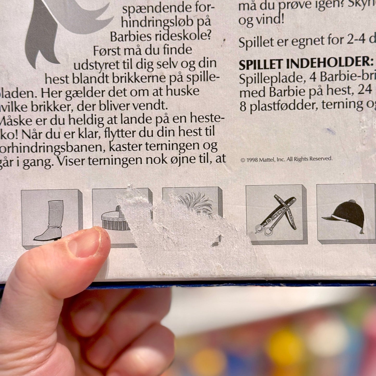 Barbie: Hestespillet (board game, 90s) - PopCultGang