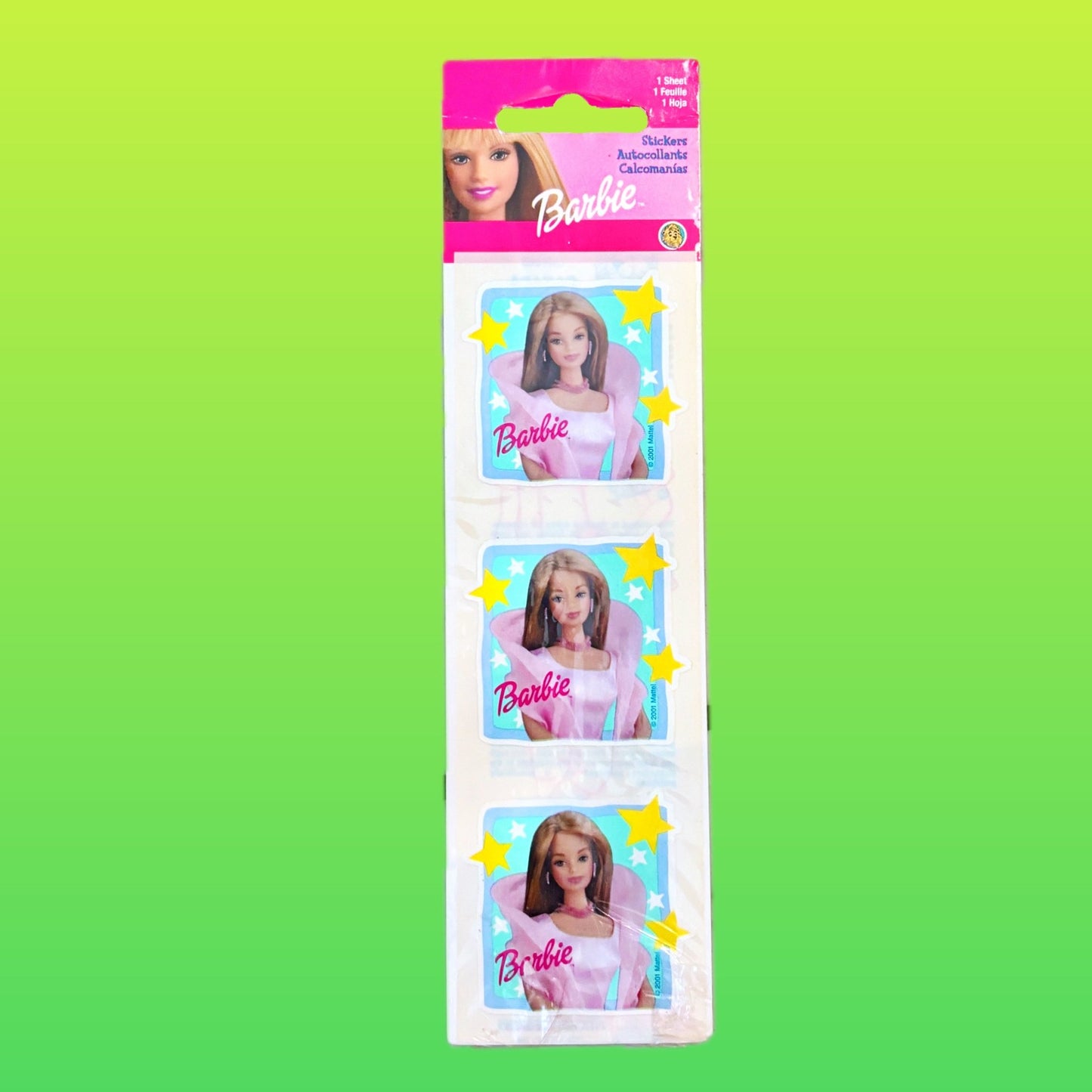 Barbie In Square With Stars Stickers (Sandy Lion, 2000s) - PopCultGang