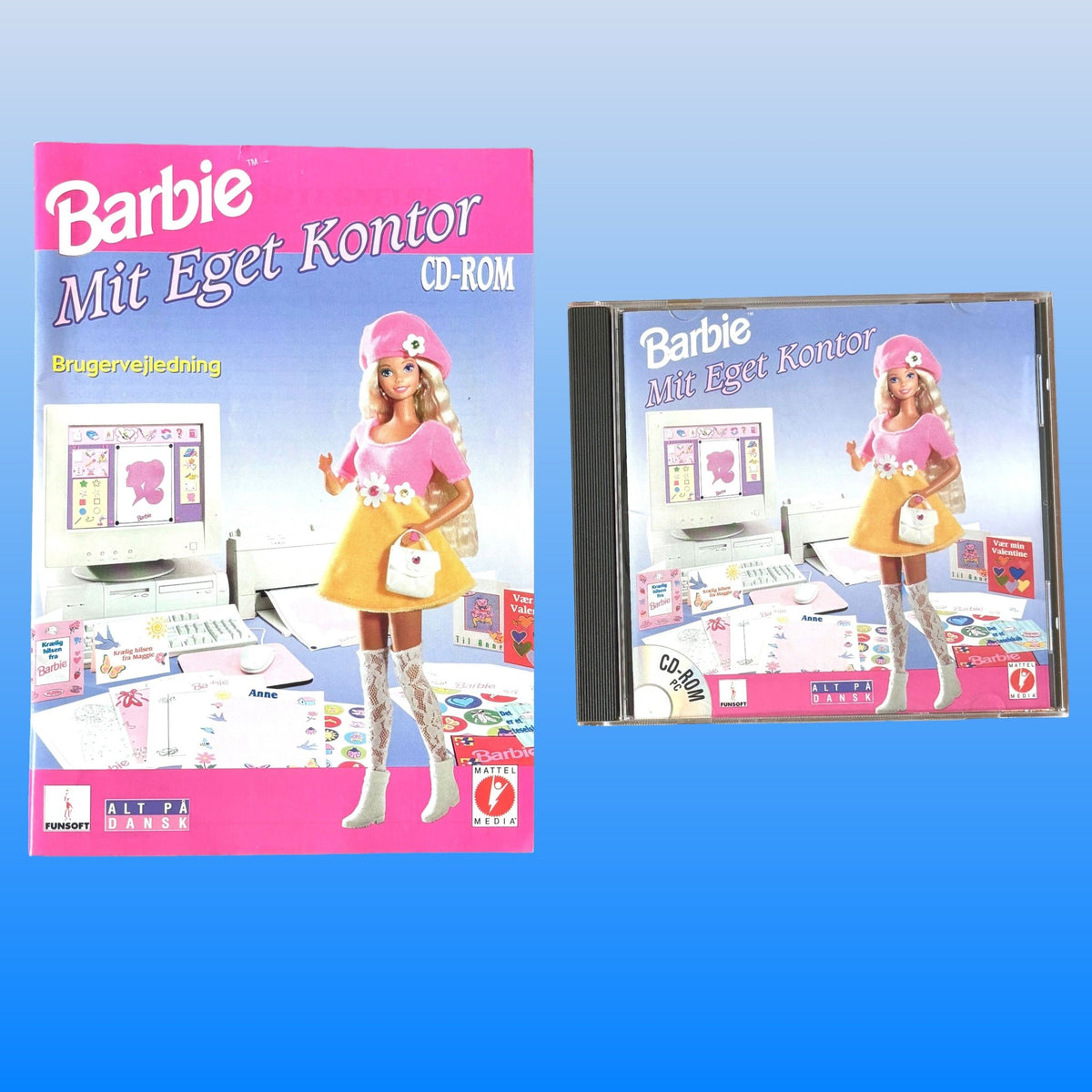 Barbie: Mit Eget Kontor - Game + Manual (PC, 90s) - PopCultGang