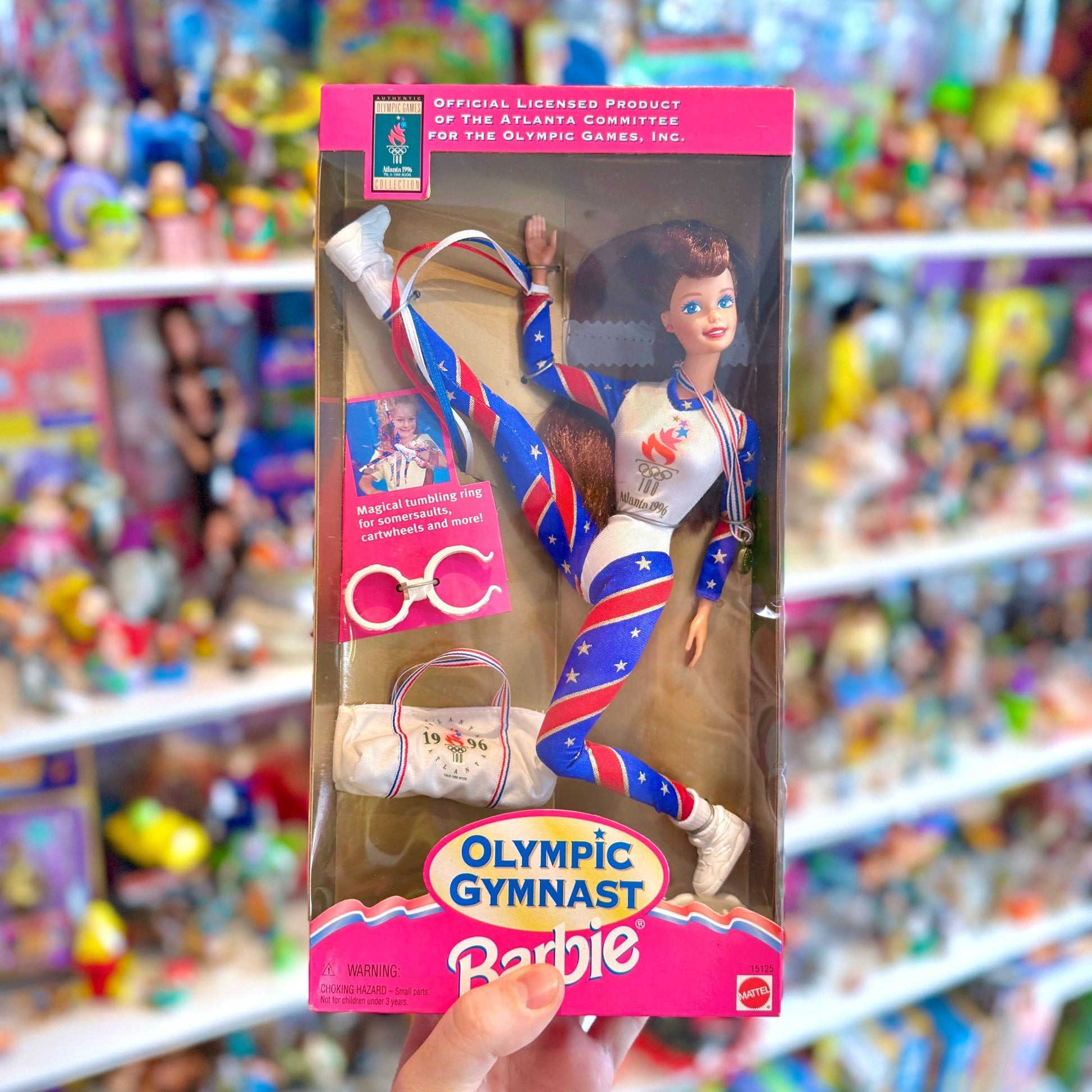 Barbie Olympic Gymnast Doll Dark Hair (NIB, 1996) - PopCultGang
