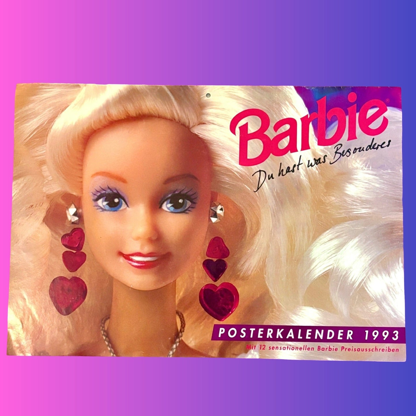 Barbie Poster Calendar 1993 (German, Mattel) - PopCultGang