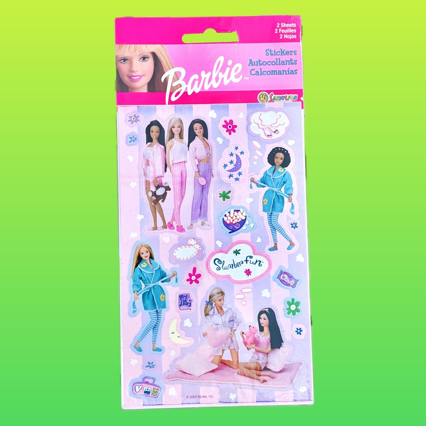 Barbie Slumberparty Stickers (Sandy Lion, 2000s) - PopCultGang