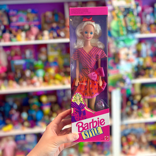 Barbie: Style Doll - Red & Purple Dress (NIB, 1992) - PopCultGang