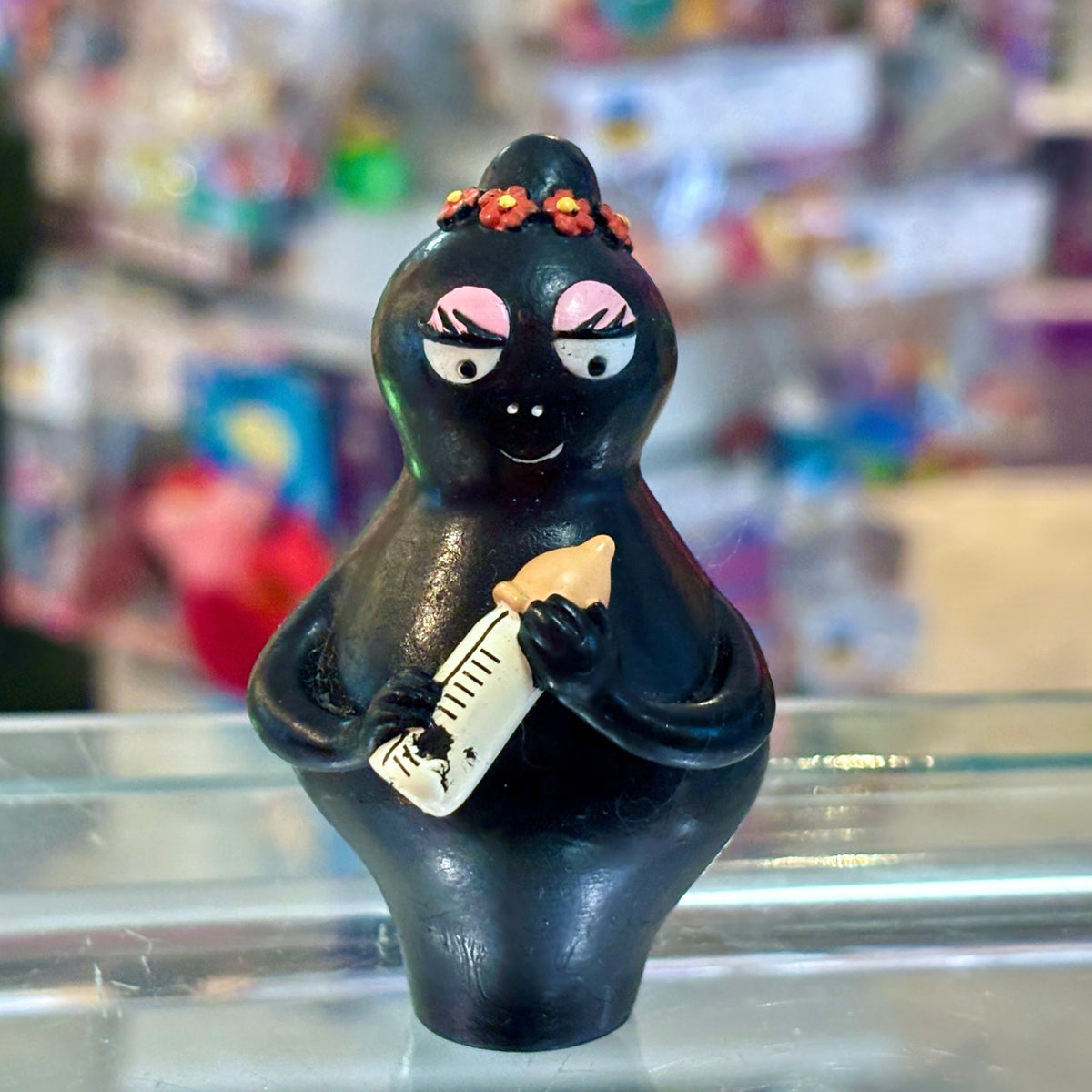 Barpapapa: Barbamama Holding Baby Bottle PVC Figure (Plastoy, 2003) - PopCultGang