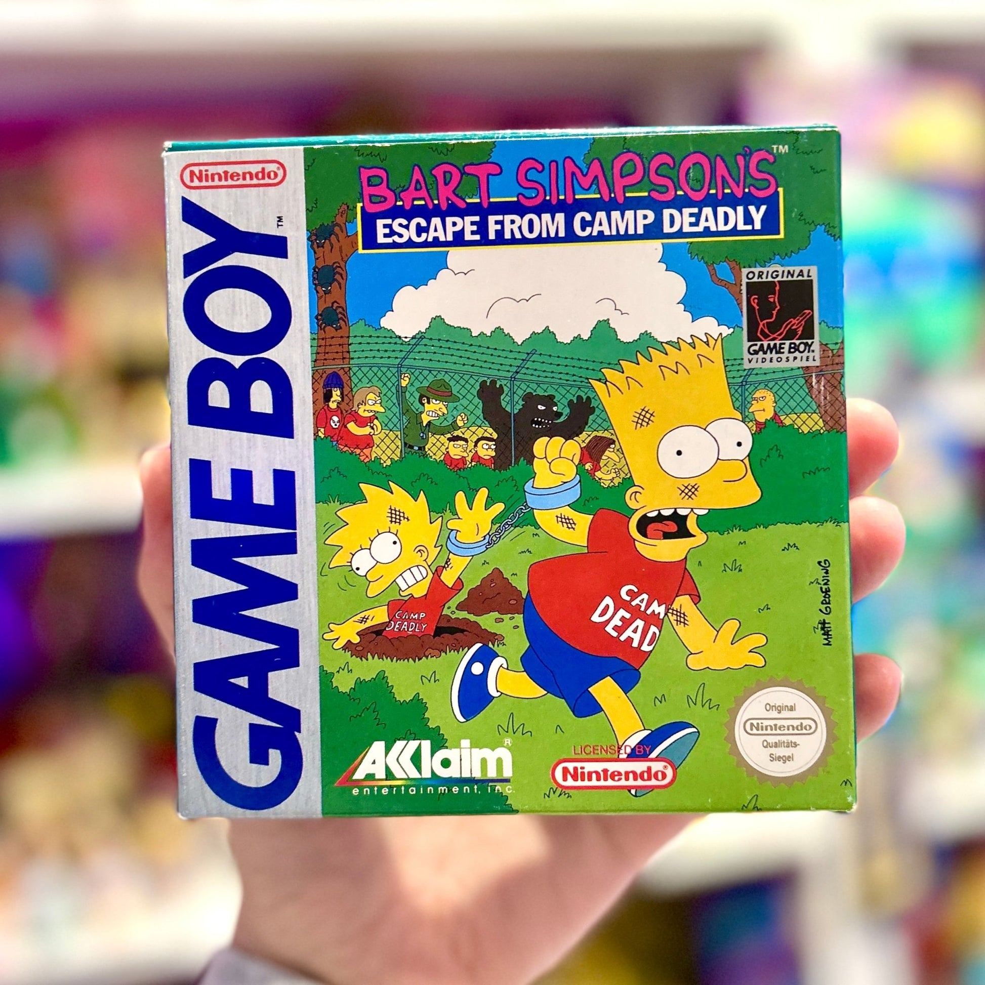Bart Simpsons Escape From Camp Deadly (CIB, Gameboy) - PopCultGang
