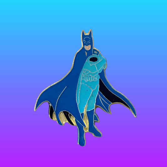 Batman Blue Suit Enamel Pin (Bootleg, 80s) - PopCultGang