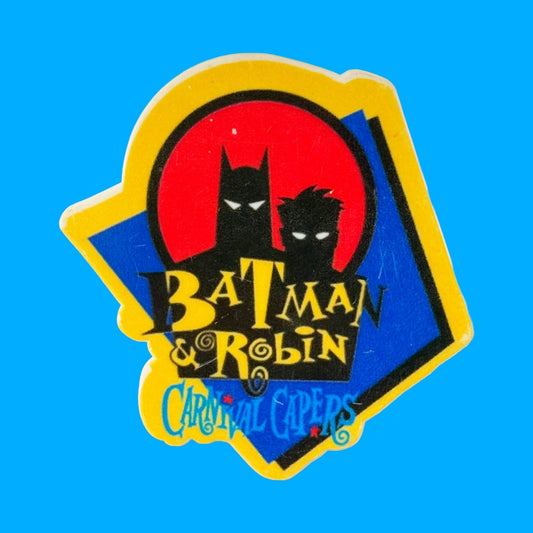 Batman & Robin: Carnival Capers Plastic Badge (90s) - PopCultGang