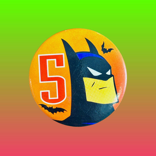 Batman: The Animated Series - "5" Pinback Badge (90s) - PopCultGang