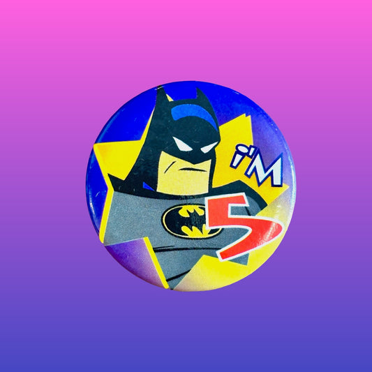 Batman: The Animated Series - "I'm 5" Pinback Badge (90s) - PopCultGang