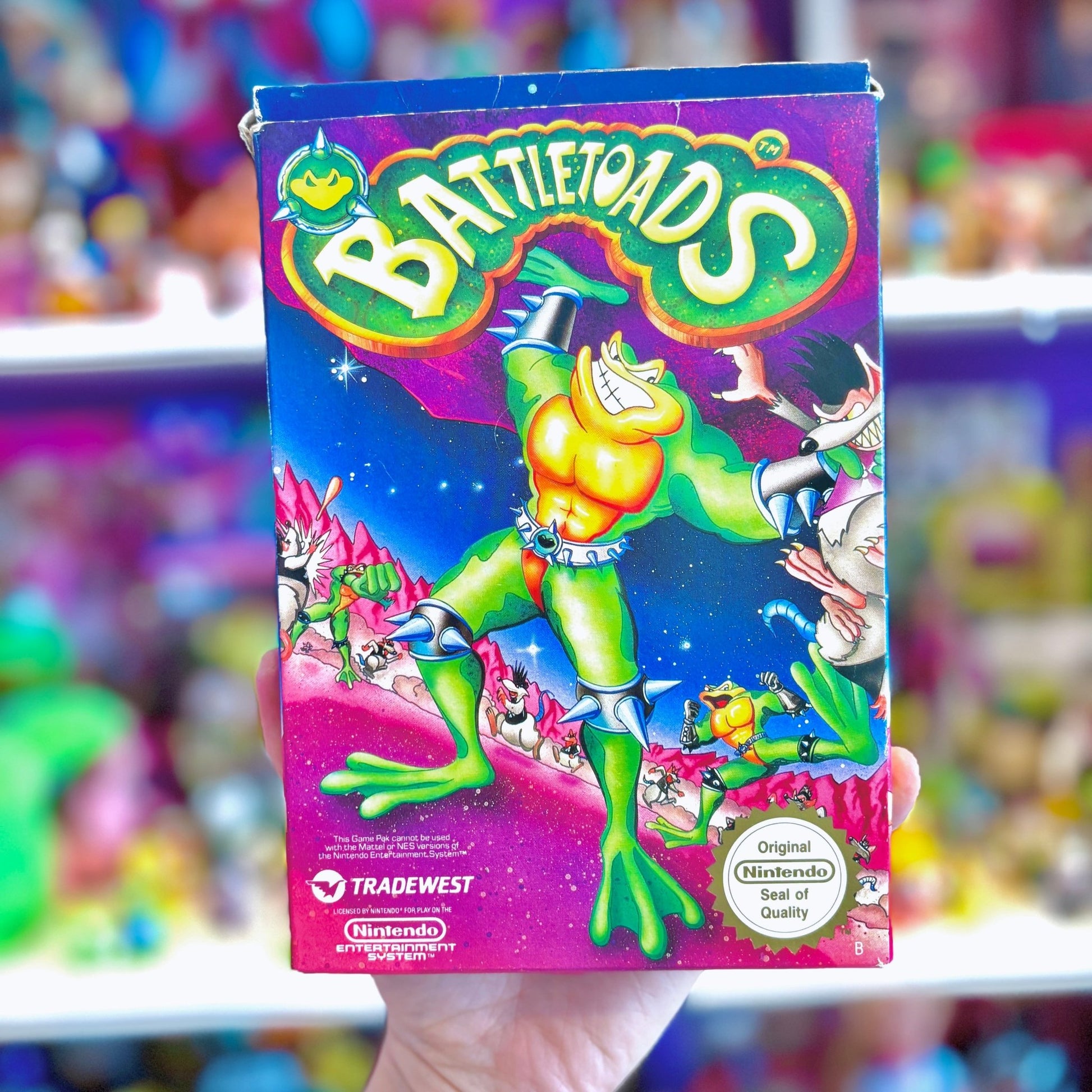 Battletoads (CIB, complete in box, ESP, NES) - PopCultGang