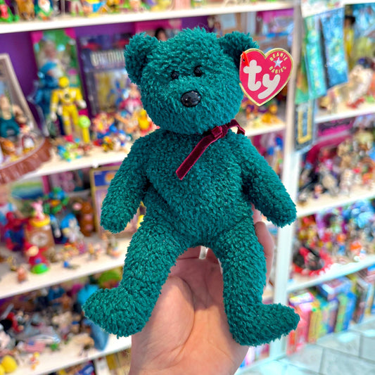 Beanie Babies: Holiday Bear Teddy Plush (Ty, 2001) - PopCultGang