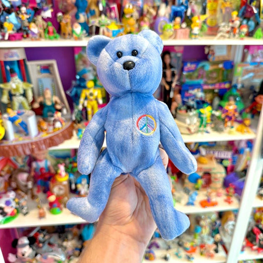 Beanie Babies: Peace Bear Teddy Plush (Ty, 2003) - PopCultGang