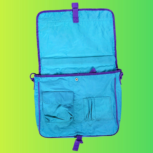 Beverly Hill 90210 Brandon + Dylan: Blue & Pink Shoulder Bag (90s) - PopCultGang