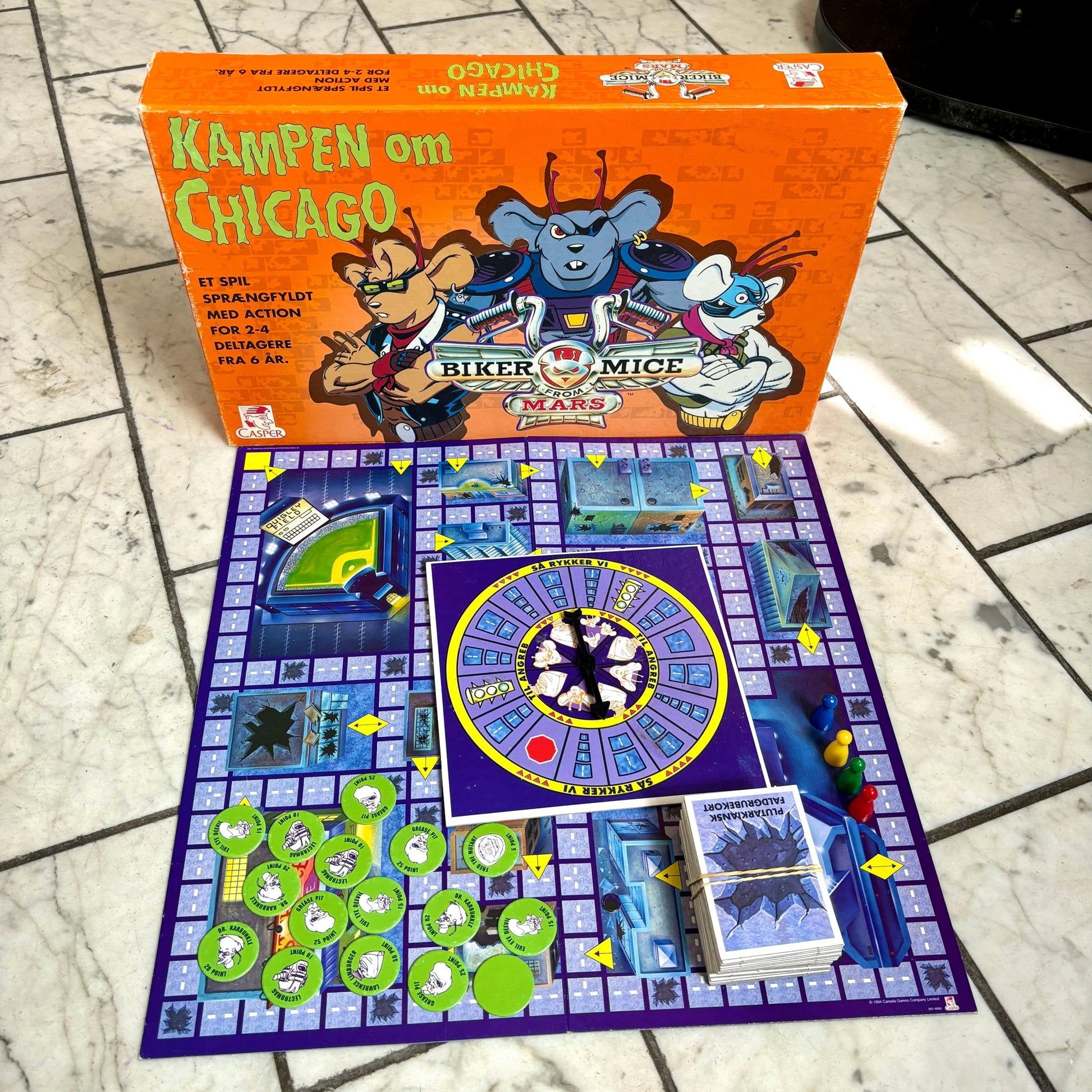 Biker Mice From Mars: Kampen Om Chicago (boardgame, 90s) - PopCultGang