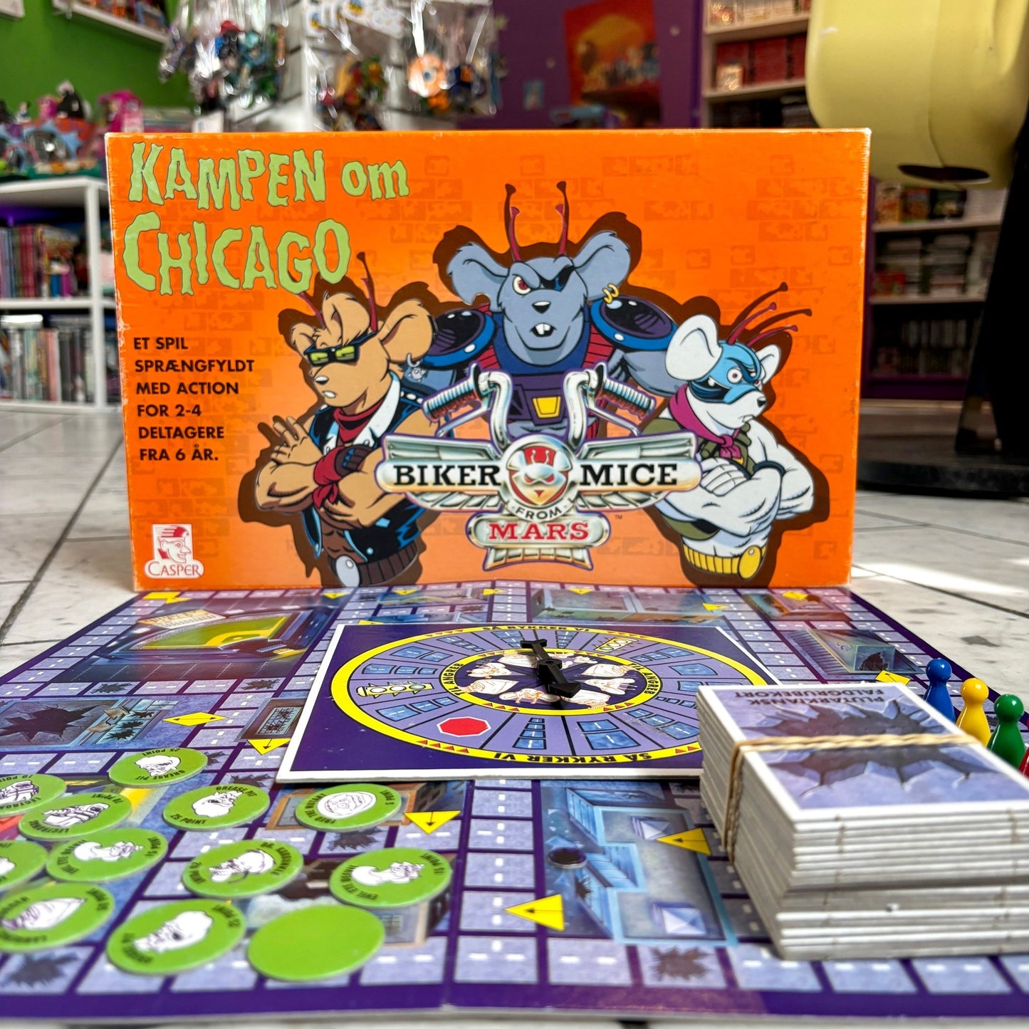 Biker Mice From Mars: Kampen Om Chicago (boardgame, 90s) - PopCultGang