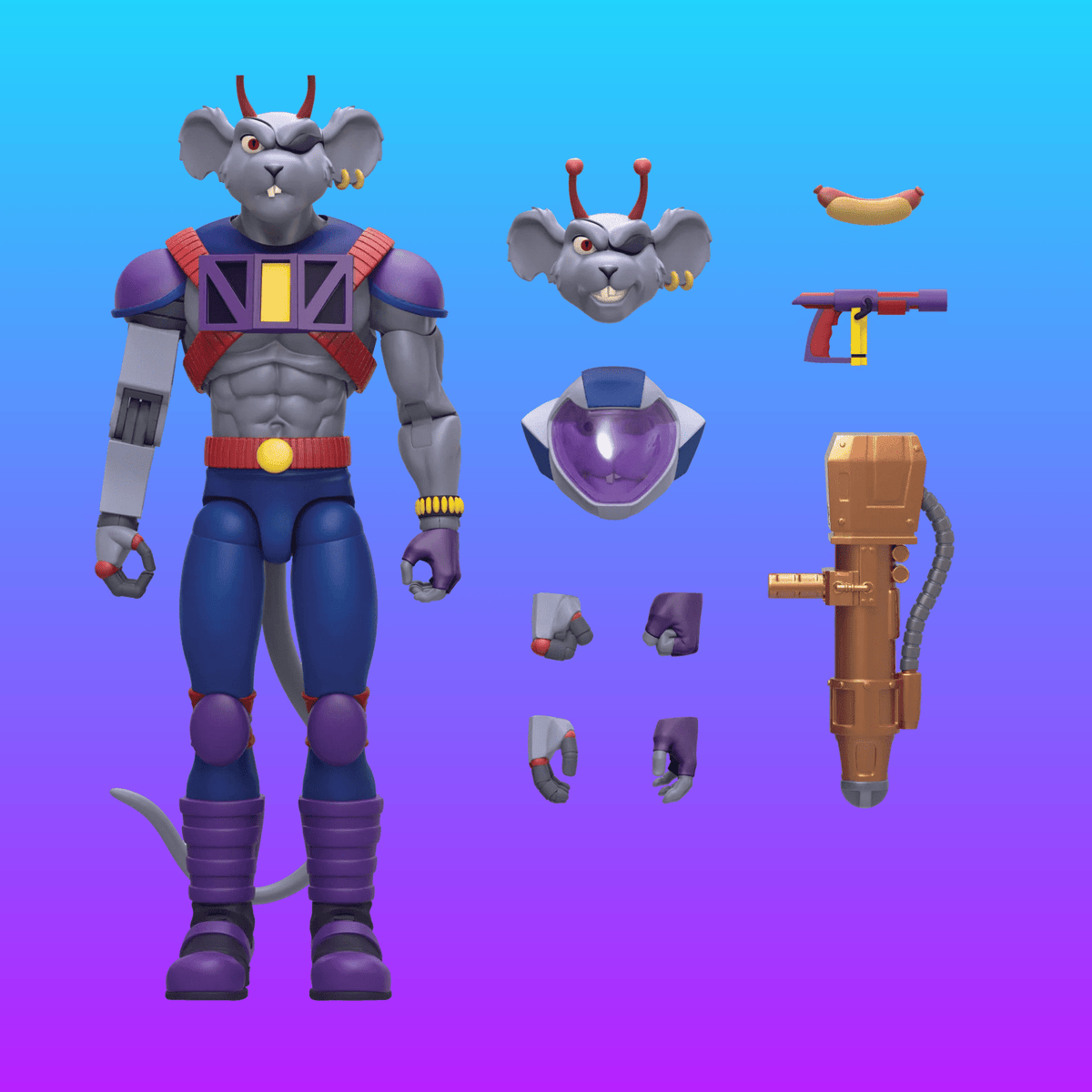 Biker Mice From Mars: Modo Deluxe Action Figure 18cm (Nacelle Company, 2023) - PopCultGang