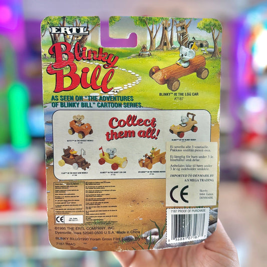 Blinky Bill In The Log Car Figure (MOC, 1995) - PopCultGang