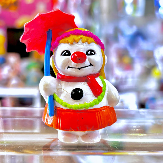 Bouli: Cute Snowman With Umbrella PVC Figure (1985) - PopCultGang