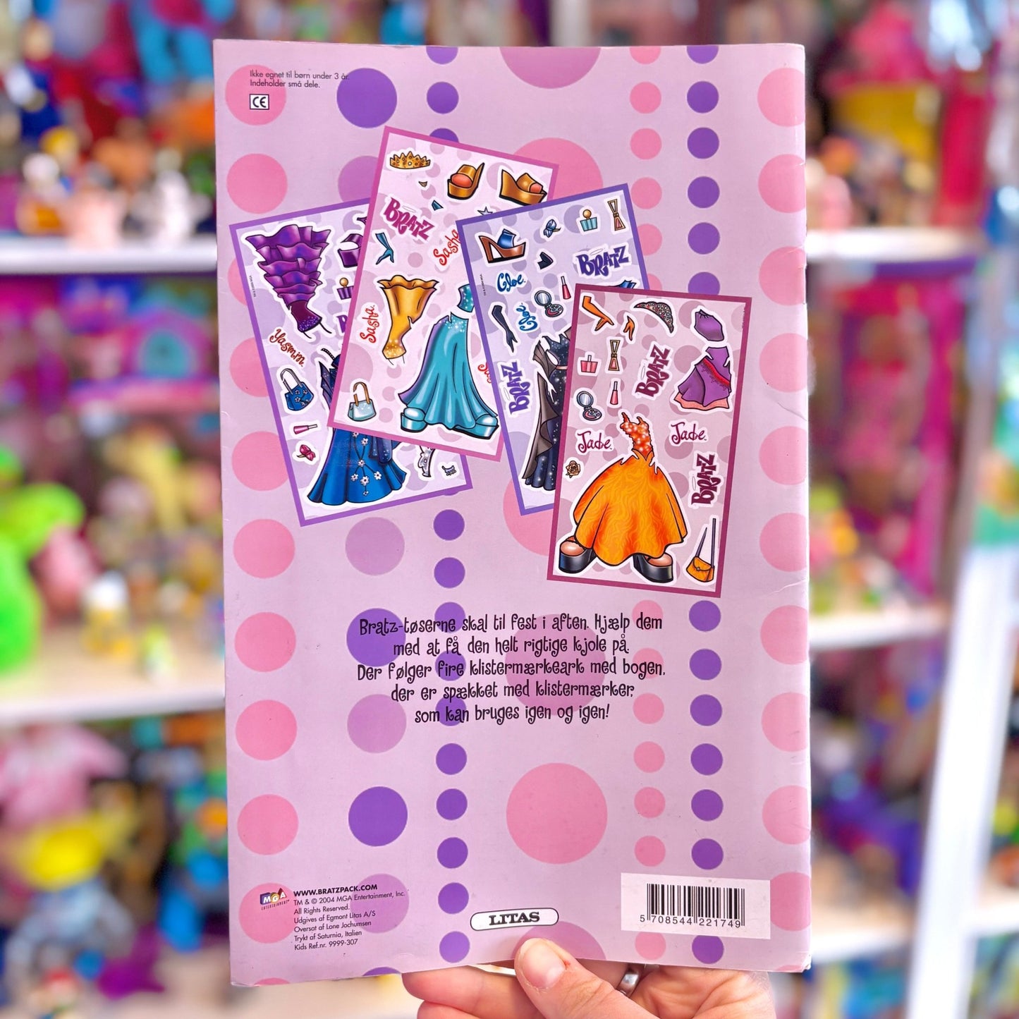 Bratz: "Så' Der Fest" Sticker Book (danish, unused, 2000s) - PopCultGang