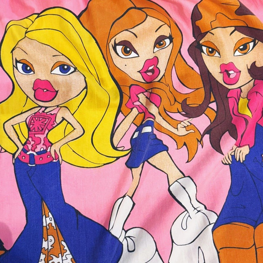 Bratz Upcycled Grey & Pink Shirt Dress (FARVEFYLDT x POPCULTGANG) - PopCultGang