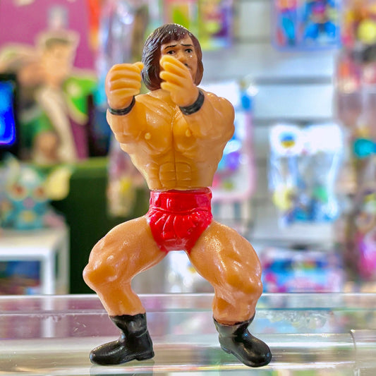 Brown Haired Wrestler - Clip - On Hanging Hugging Figure (bootleg, 80s) - PopCultGang