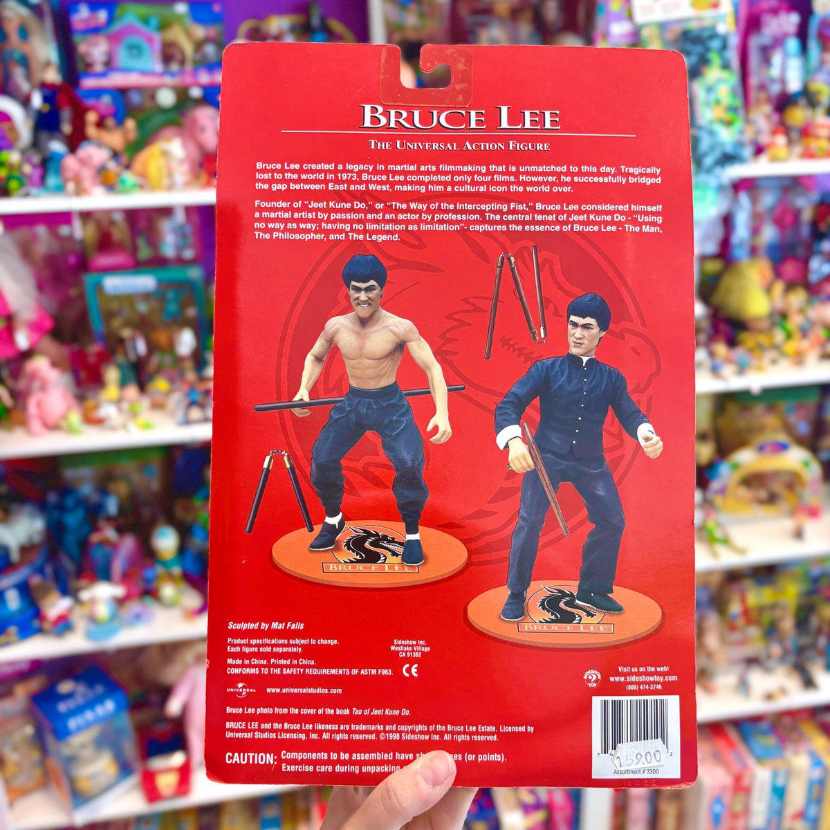 Bruce Lee: The Universal - Black Shirt Action Figure (MOC, Sideshow Toys, 1998) - PopCultGang