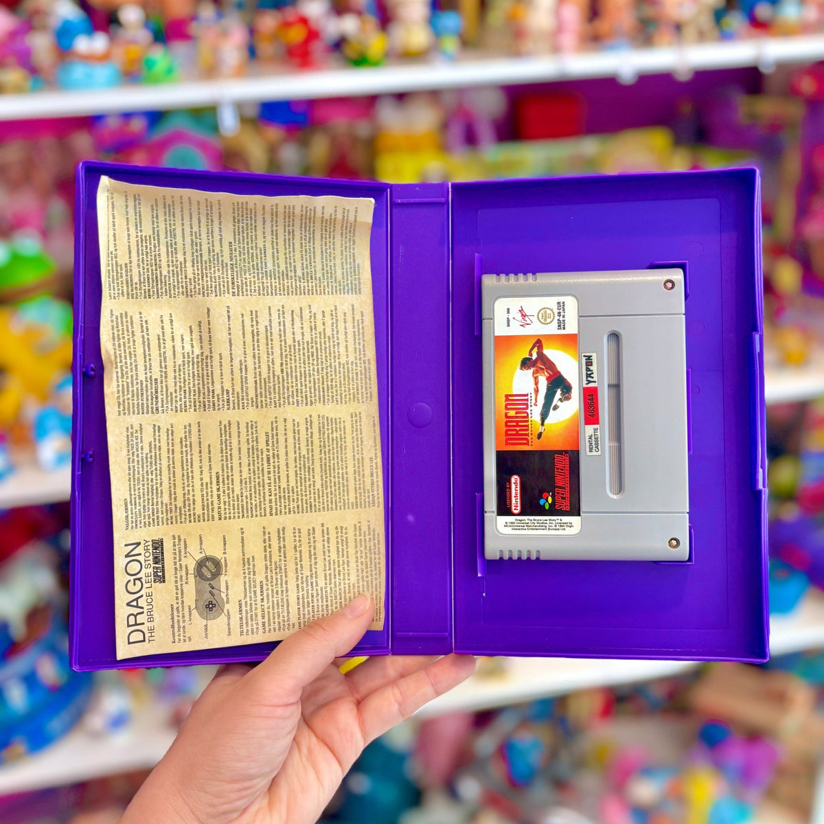Bruce Lee (Yapon, Danish rental case variant, Super Nintendo/SNES) (Copy) - PopCultGang