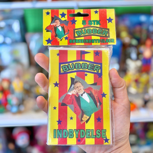 Bubber Fødselsdags Invitationer - Party Invites Danish Celebrity (90s) - PopCultGang