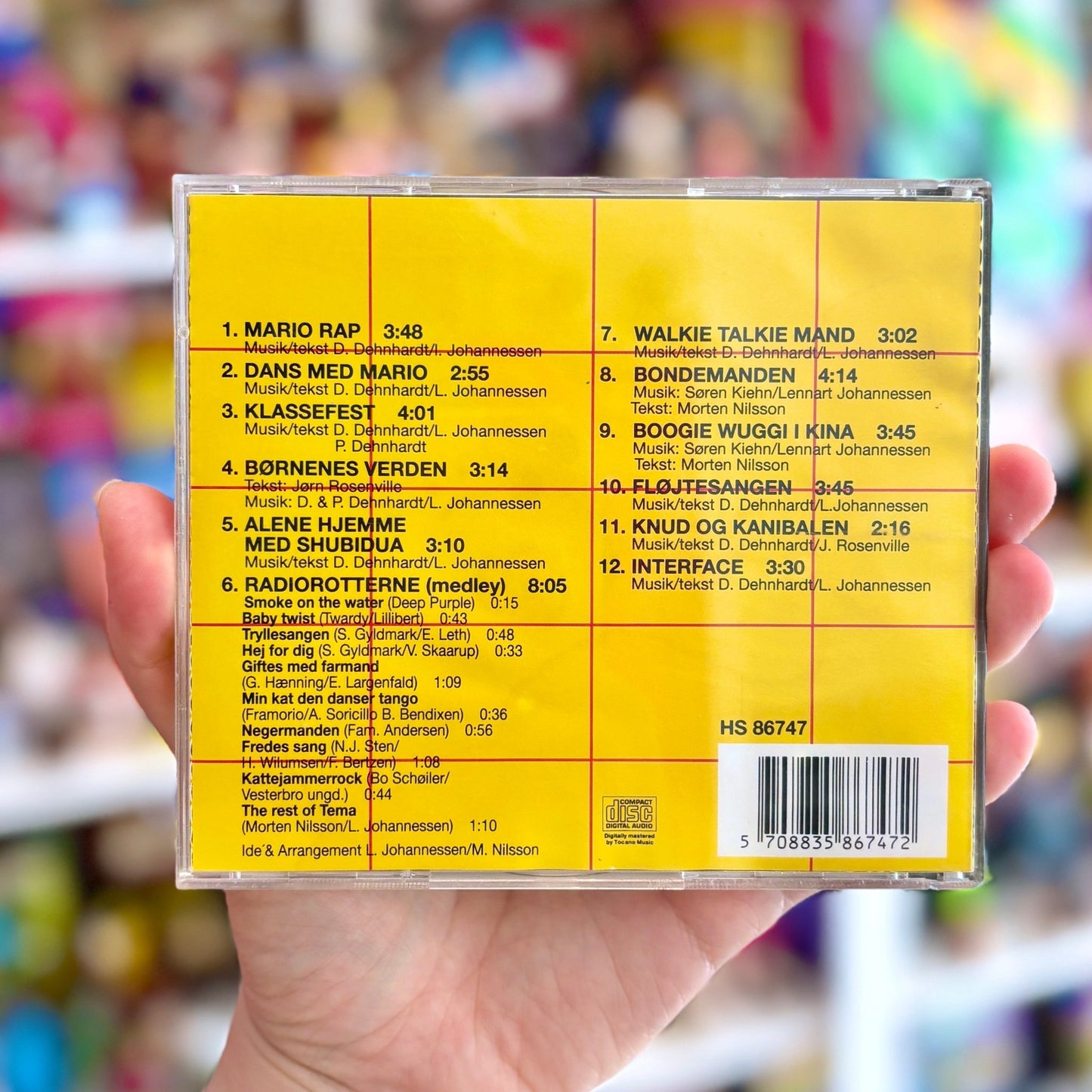 CD: Mario & Luigi - Kendt Fra TV2 (very rare danish Nintendo CD, officially licensed, 1989) - PopCultGang