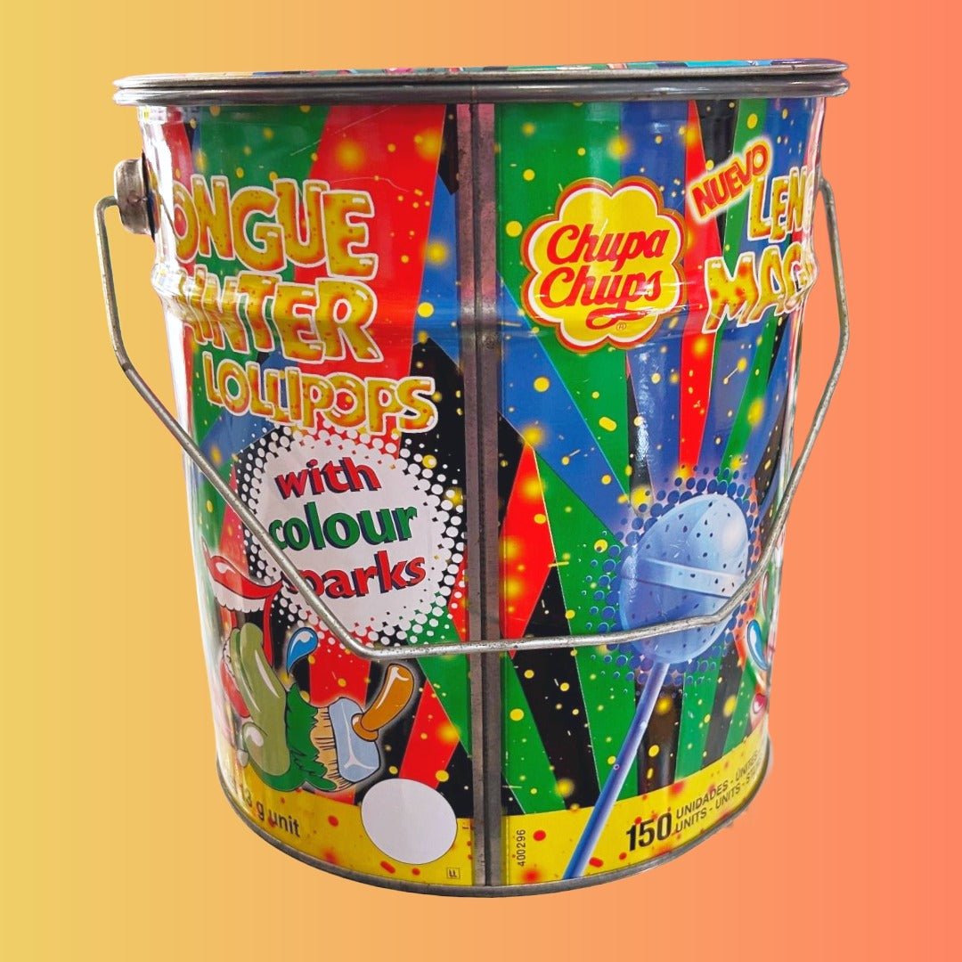 Chupa Chups: Tongue Painter Lollipop Store Tin (90s) - PopCultGang