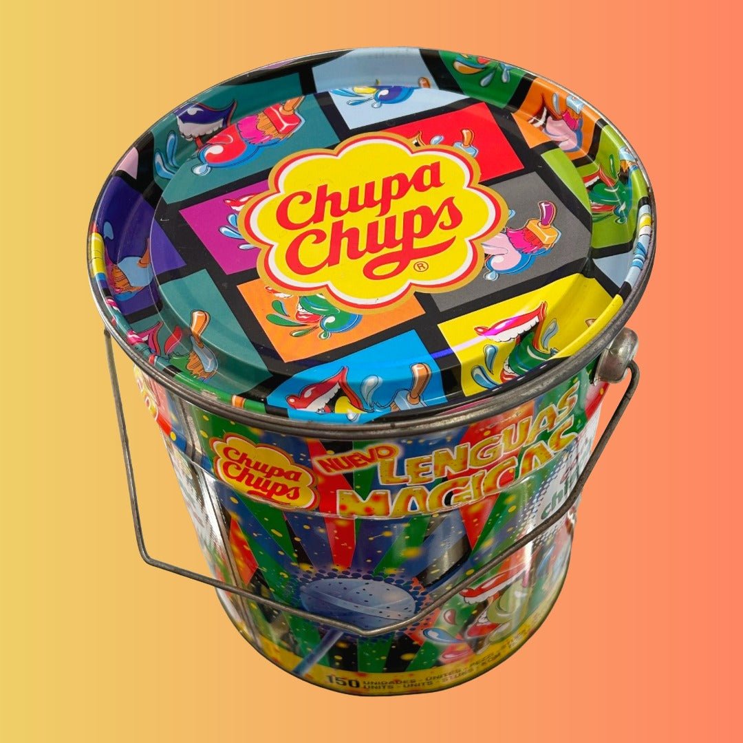 Chupa Chups: Tongue Painter Lollipop Store Tin (90s) - PopCultGang