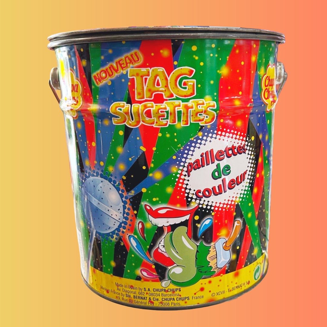 Chupa Chups: Tongue Painter Lollipop Store Tin (90s) - PopCultGang
