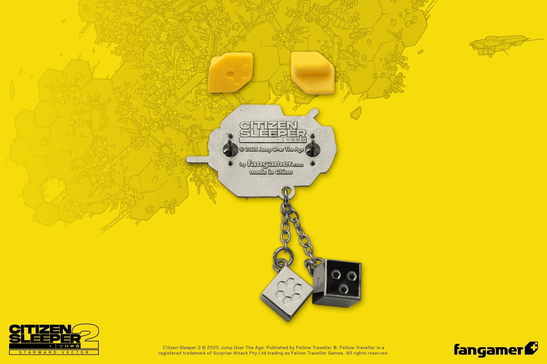 Citizen Sleeper: The Rig Hanging Dice Pin (Fangamer) - PopCultGang