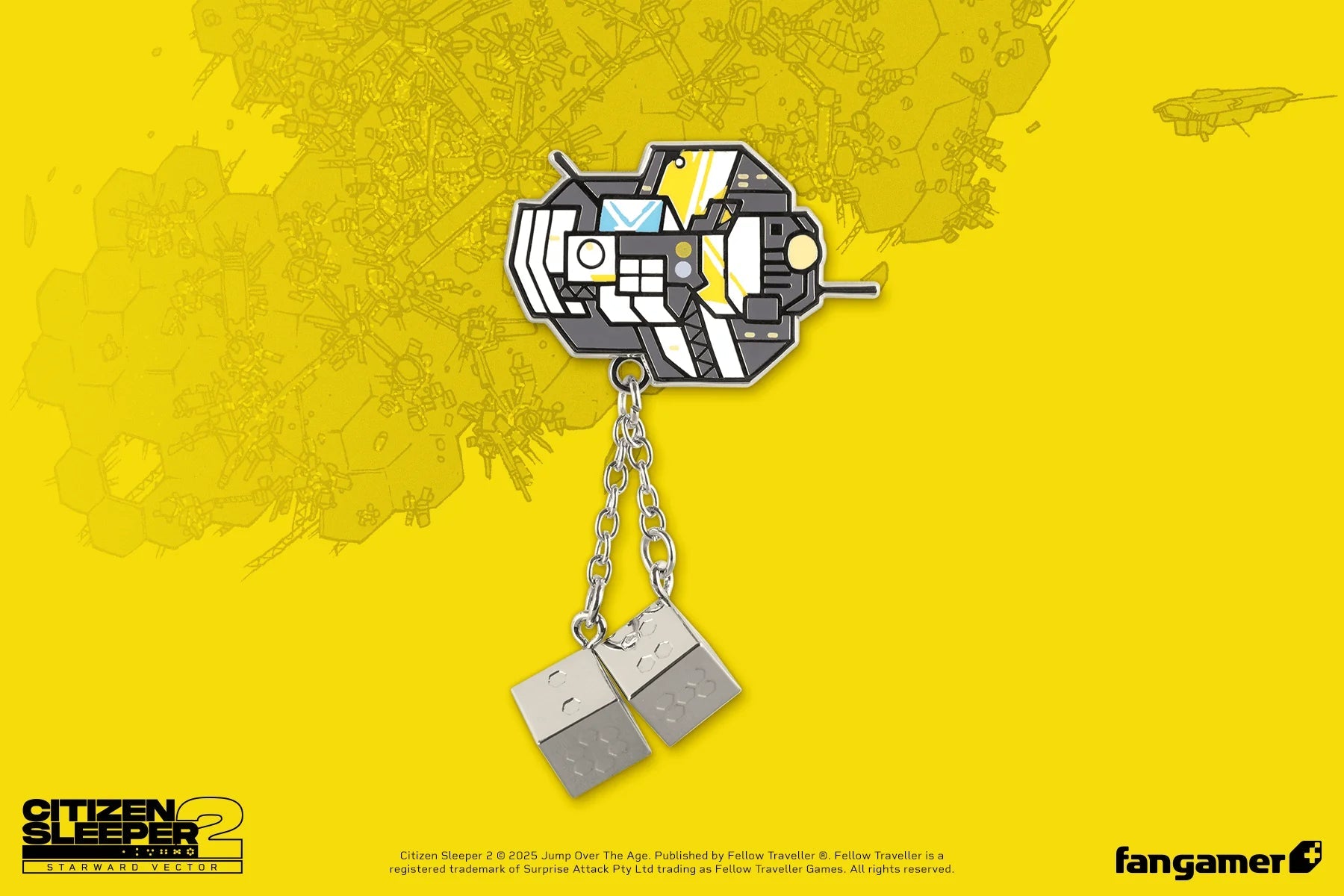 Citizen Sleeper: The Rig Hanging Dice Pin (Fangamer) - PopCultGang